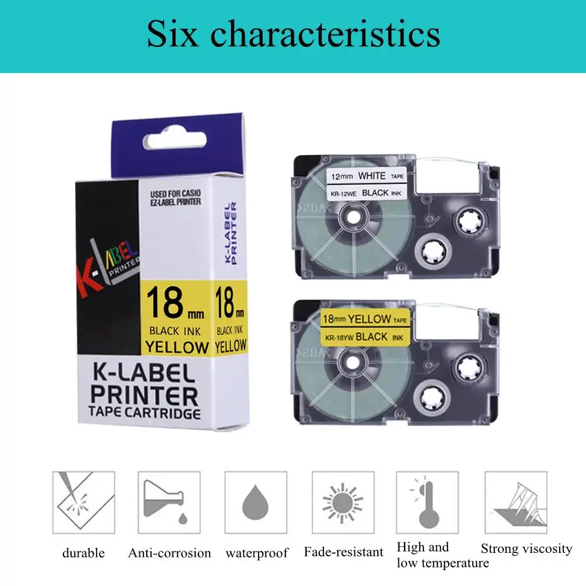 

12 мм: KL-780 KL-60 KL-170 KL-120 KL-820 CW-L300 KL-7400 KL-8800 Для этикетировочной машины CASIO