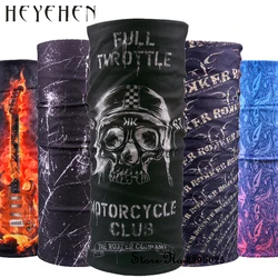 Skull Bandana Unisex Scarf Motorcycle Multifunctional Seamless Tubular Headband Magic Dustproof Scarf Mask Face HY17