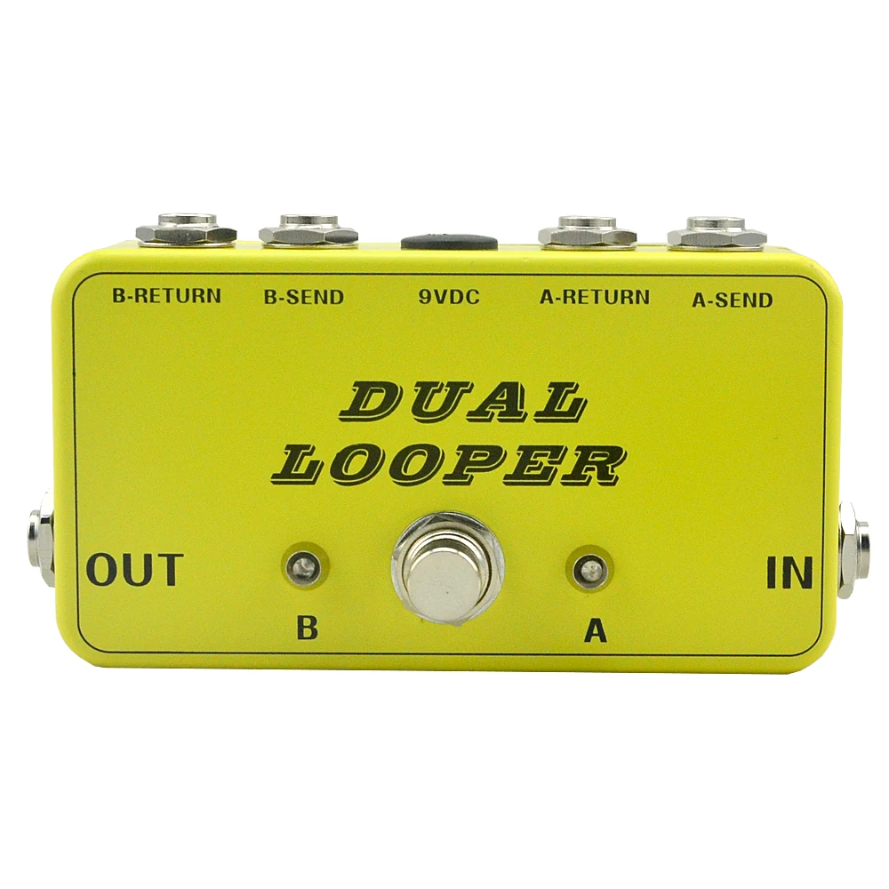 Guitar True-Bypass AB Looper Pedal switcher box 2 channel pedal  acoustic guitar accessories	free shipping