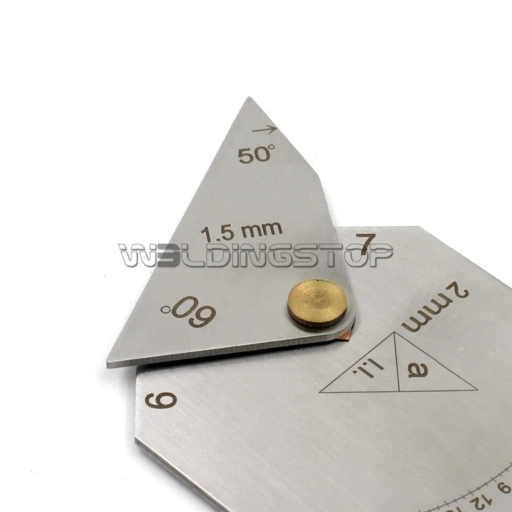 Square Welding Gage Weld Fillet Throat/leg Width Inspection Tool 50/60 Degree Bevel Angel Metric