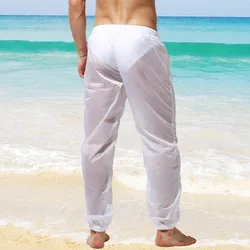 Ultrasottile Jammer Uomini Rashguard Pantaloni Della Spiaggia UV Proteggere Protezioni Surf Vele Pantaloni Semi Trasparente Veloce A Secco di Acqua di Sport della Mutanda