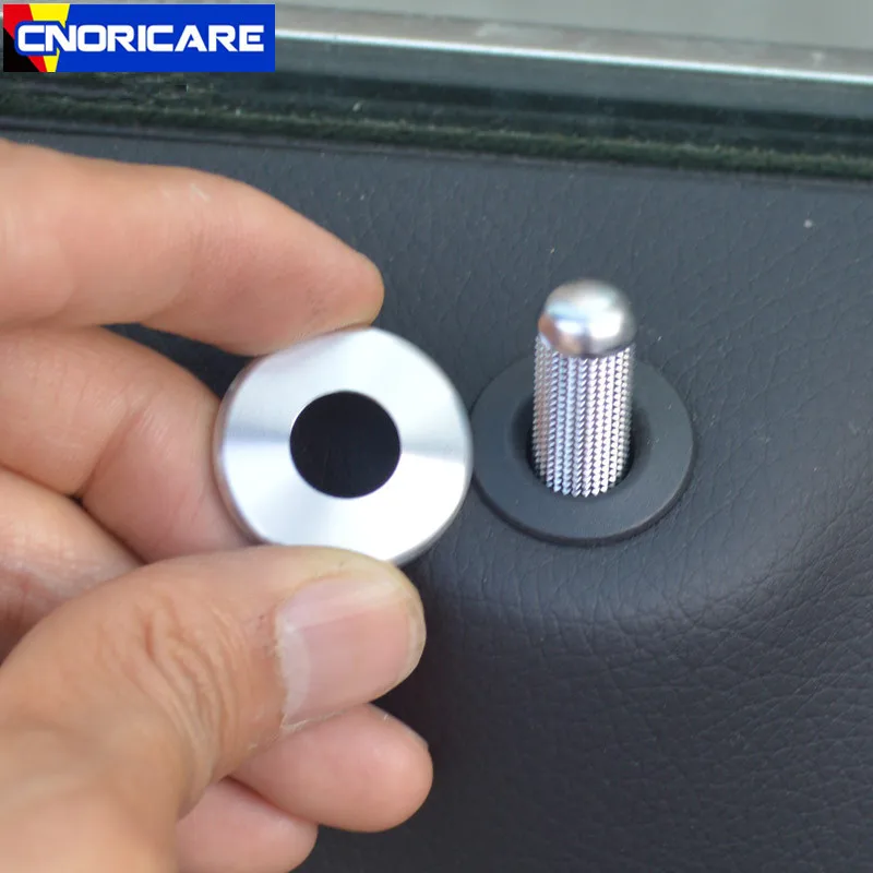 

Car Door Lifting Bolt Circle Decoration Decals For Mercedes Benz E C Class W213 W205 GLC X253 Door Pin Ring Sticker