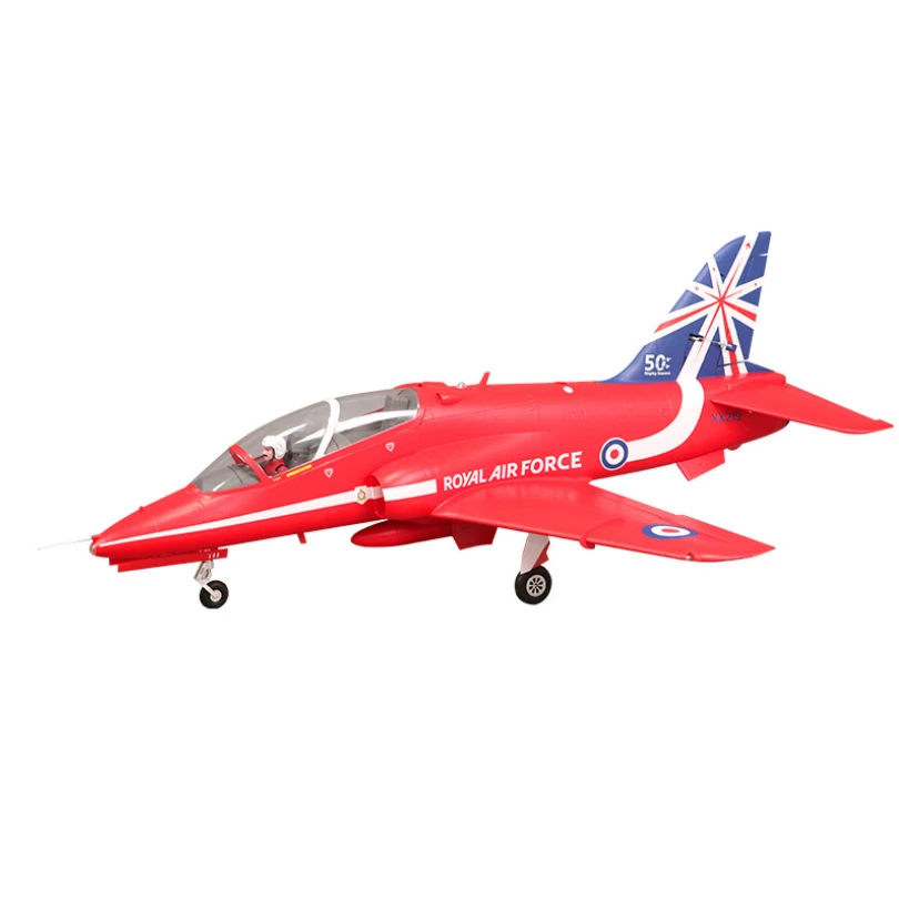 FMS 80mm Bae Hawk Red Arrow Ducted Fan EDF Jet 6S 6CH With Flaps Retracts PNP RC Airplane Model Hobby Plane Aircraft Avion