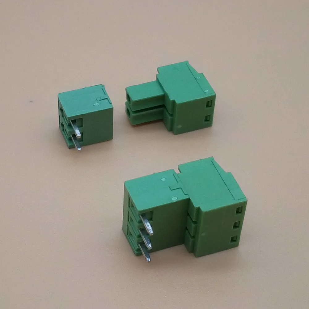 10 Sets 3.81mm 2/3/4/5/6/7/8 pin Right Angle Terminal Plug Type 3.81 Pitch Connector Pcb Screw Terminal Block