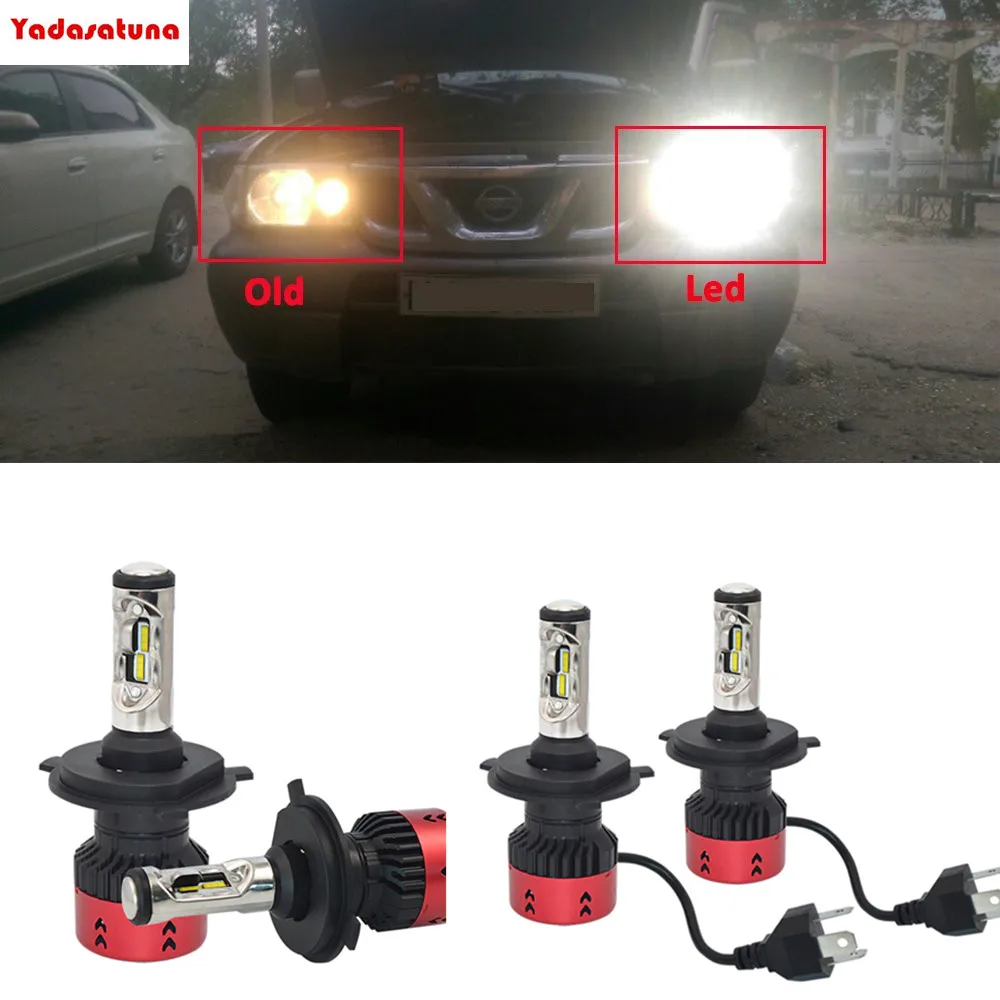 

Kit Super 100W Led Lampada H4/9003/HB2 Hi/Lo 6000k Super Branca Efeito Carro Moto LED Headlight