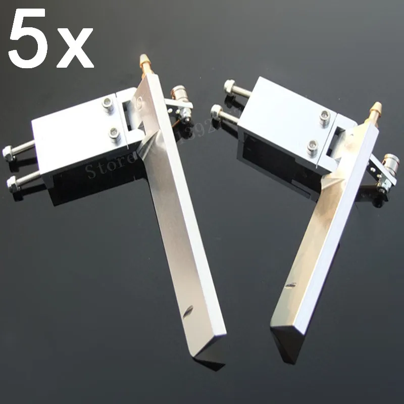 5 Pieces RC Boat Aluminium Alloy Brand New Hot Sale 75mm 95mm Metal Suction Water Rudder For Remote Control RC Boats CNC Parts