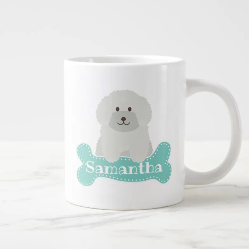 Custom name New Brown Toy Poodle Dogs Dabbing Gifts Funny Novelty Poodle Dab Coffee Mug Tea Cup Cute Quirky Puppy Poodle  Cups