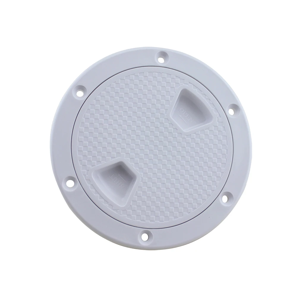 

ABS Round Deck Inspection Access Hatch Cover Non-Slip Deck Plate for Marine Boat Kayak Canoe White Black 4 6 8 Inch Hatch Cover