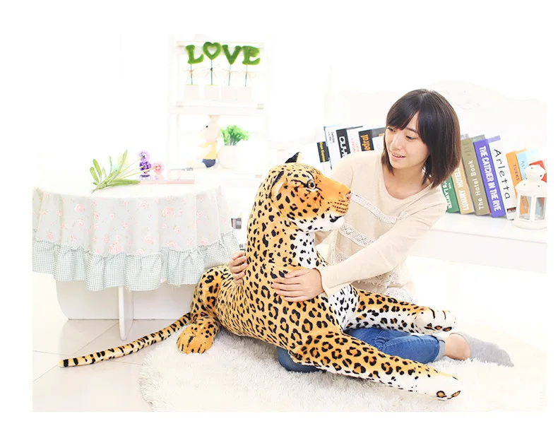 

fillings toy, simulation animal large about 105cm leopard plush toy,birthday gift h531