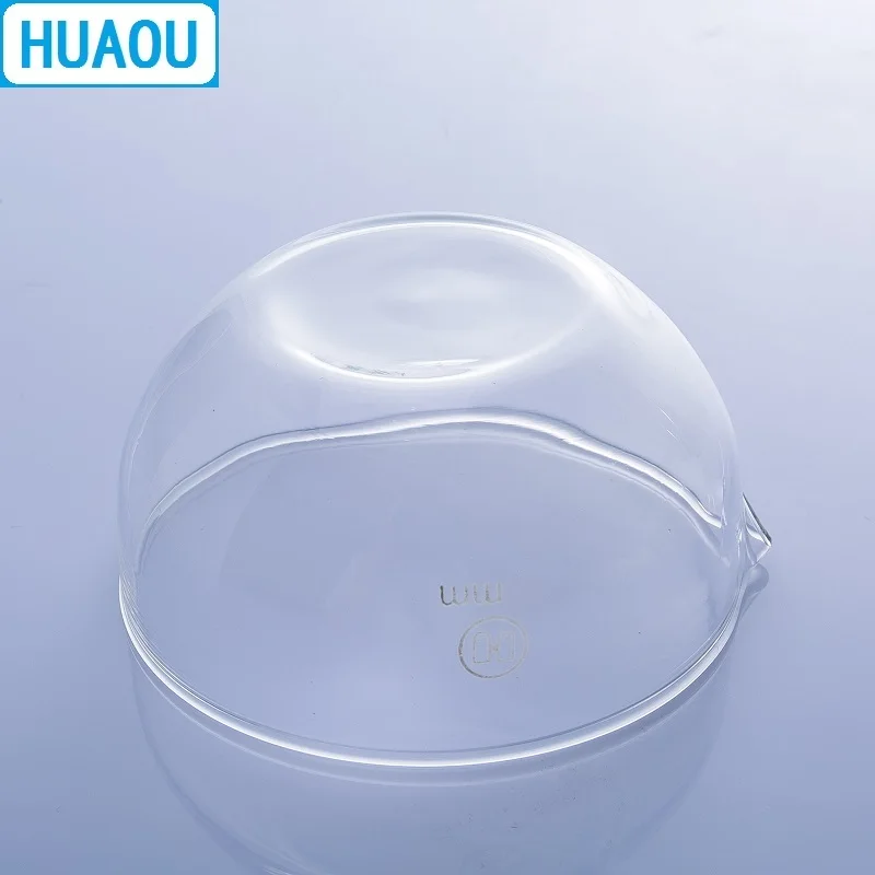 HUAOU 60mm Evaporating Dish Flat Bottom with Spout Borosilicate 3.3 Glass Laboratory Chemistry Equipment