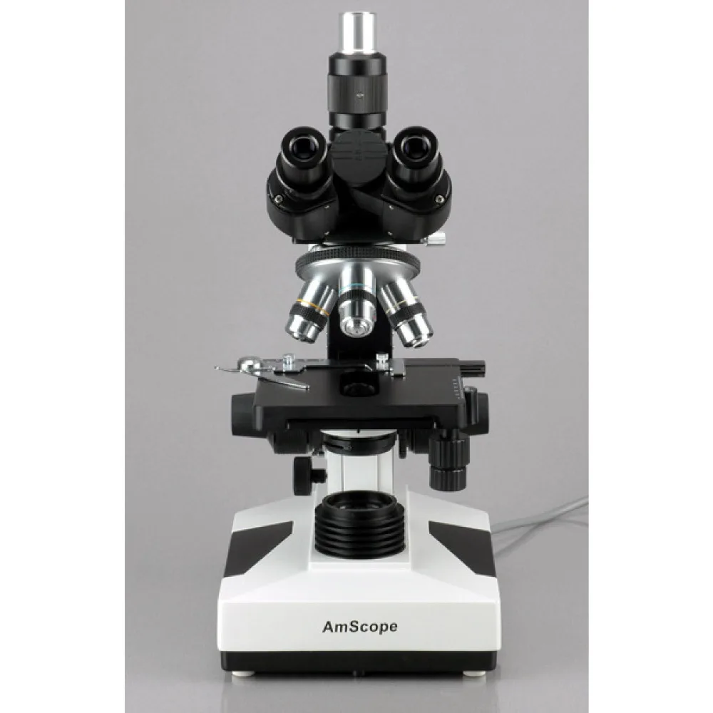 LED Trinocular Biological Microscope--AmScope Supplies 40X-2000X LED Trinocular Biological Compound Microscope