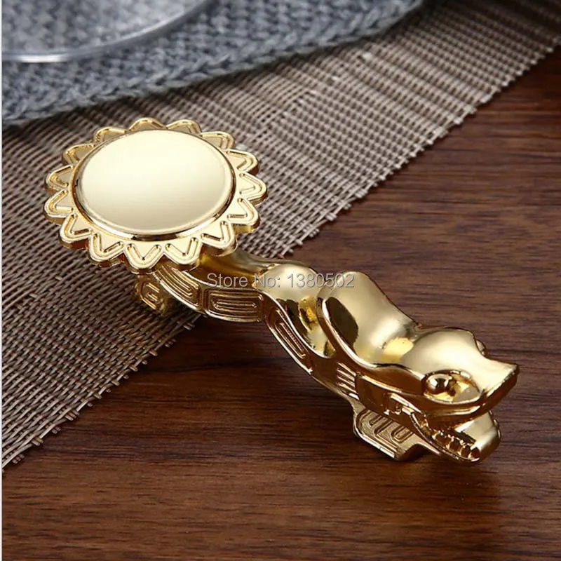 

Selling Fashion Metal top Grade silver and gold color Alloy Dragon Chopstick Holder Rest Gift for friend