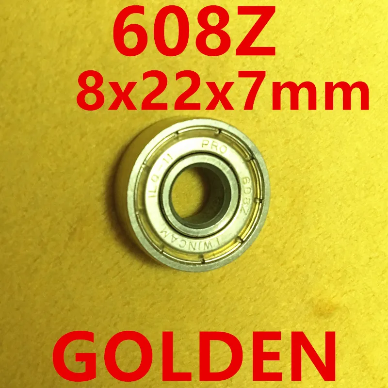 Rodamientos Ball Bearing Golden 8x22x7mm 608z Ilq-11 608 Inline Skateboard Speed Skate Bearing Roller Skating Longboard Abec11