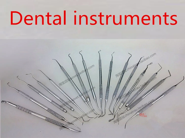 Dental material instrument Stainless steel tooth hook double head teeth portable probe toothpick pull Filler teeth Pedicure tool