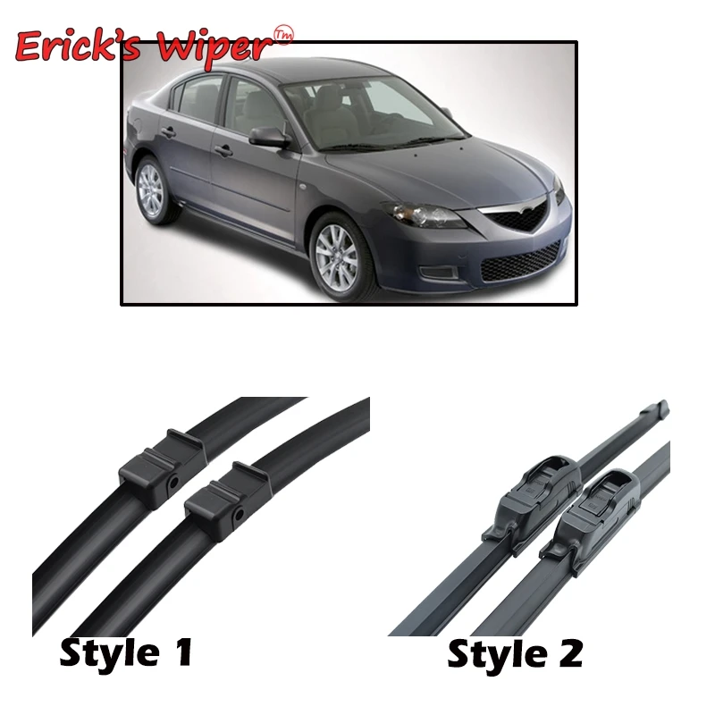 Erick\'s Wiper LHD Front Wiper Blades For Mazda 3 BK 2003 - 2009 Windshield Windscreen Clean Window Car Rain Brushes 21\