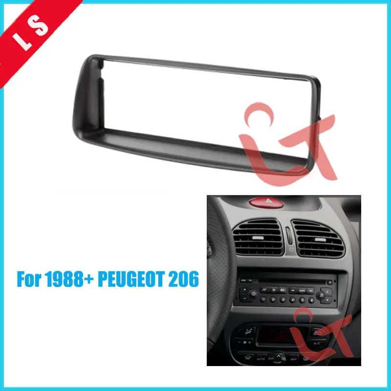 Professional 1 Din Car Refitting Radio Fascia for PEUGEOT 206(1988+)1DIN  Auto Stereo Adaptor Trim Installation Kit Frame Panel