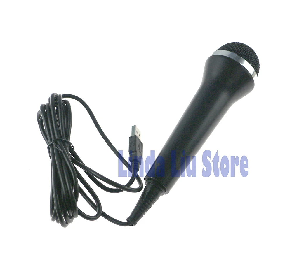 1pc Microphone Wired USB Mic For Xbox360 Wii U Game Console For PS2 PS3 PC Console