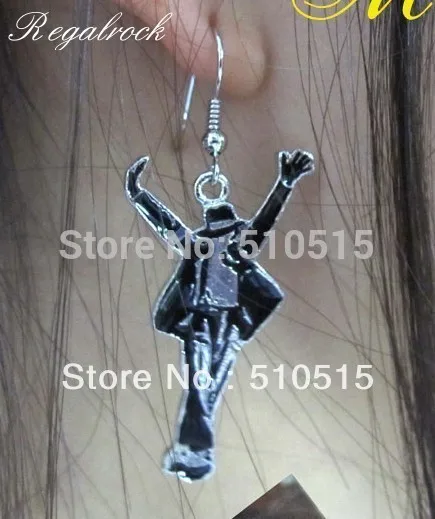 Michael Jackson Earring Pop Dancer MJ Dancing Rock Roll Stud Fashion Enamel Hot Ear Pendant Gift jewelry