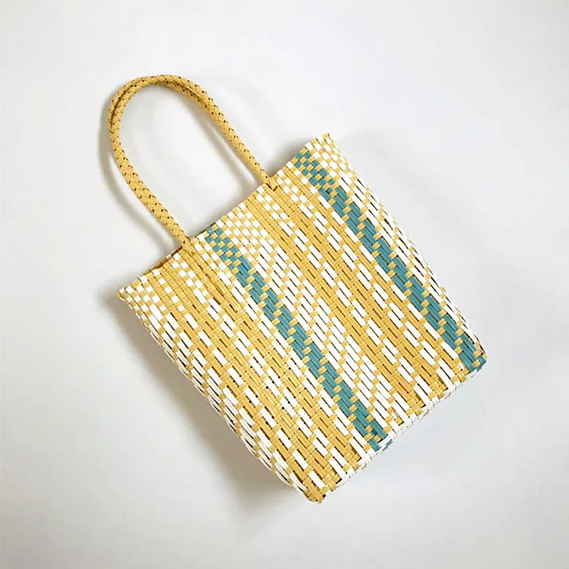 NEW 2019 Summer Rattan Handbags Women Weave Basket Holiday Handmade Ladies Beach Messenger Bag Causal Travel Shoulder Bag
