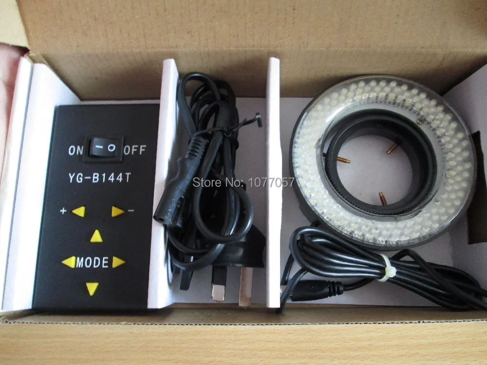 

Scientific Mounting 60mm,LED144 Microscope LED ring light/microscope illuminator ,Dimmer quadruple