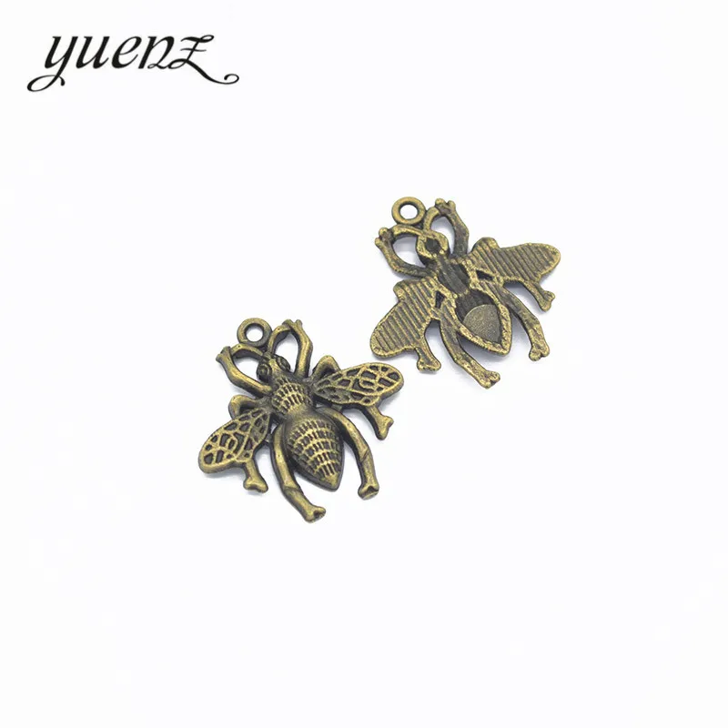 YuenZ 7pcs 2 color Antique bronze butterfly Charm fit for Bracelets Necklace Pendant DIY Metal Jewelry 26*25mm D247