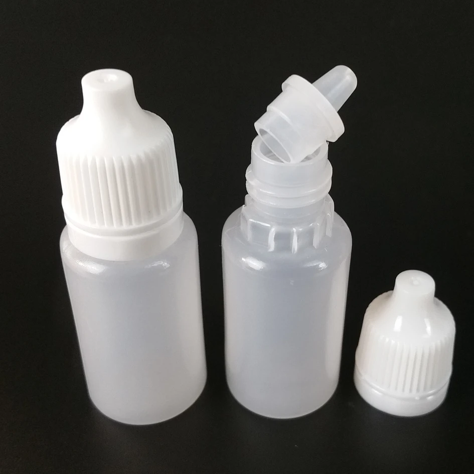 2ml 3ml 5ml 10ml 15ml 20ml 30ml 50ml Dropper Bottles 100pcs/lot PE material Empty Plastic Squeezable  Eye Liquid Dropper