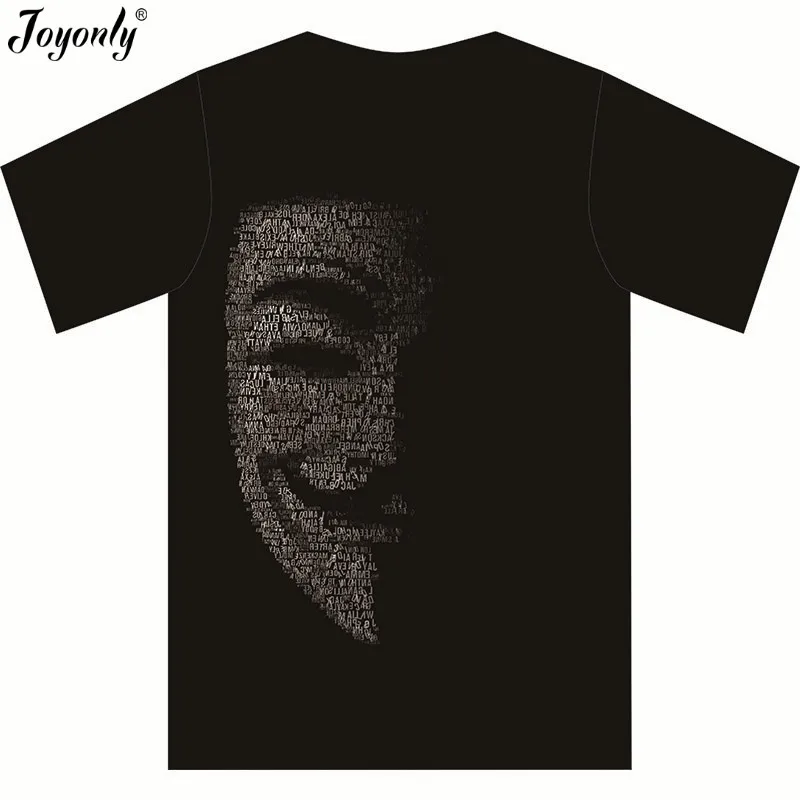 Joyonly New Black Color T shirt Boy/Girl 3d T-shirt Hip Hop Mask Brand Tees 2018 Summer Children Cool Tops Fit 4-20 Years Old