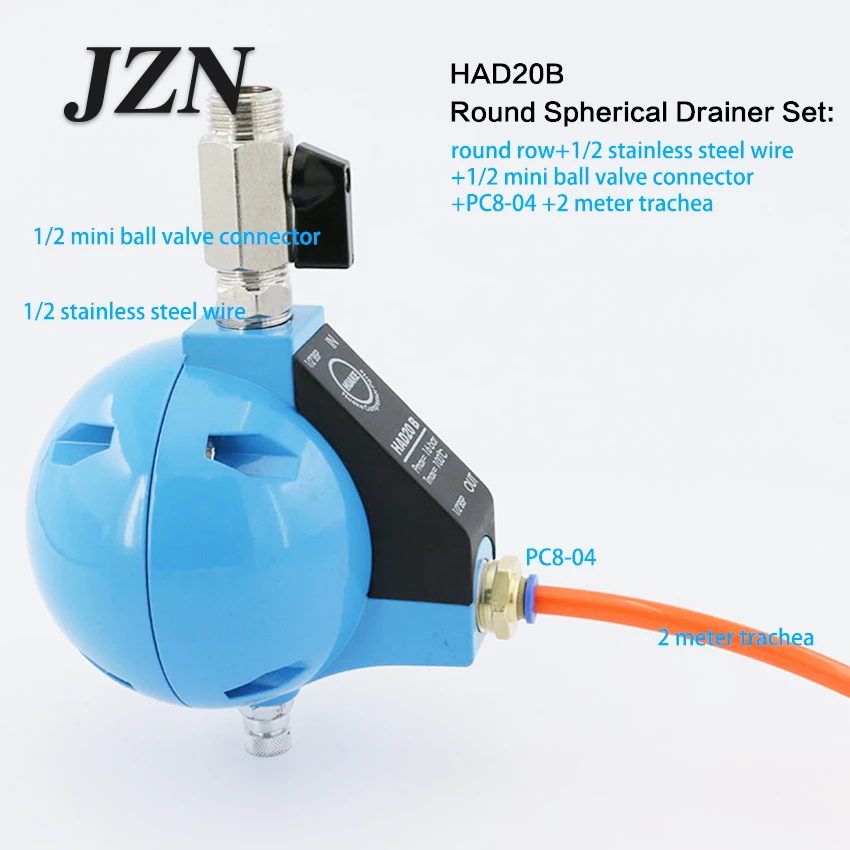 ( 1PCS ) SCP Air Compressor Cold Dryer Ball Float Automatic Water Dispenser HAD20B Drain Valve 1/2