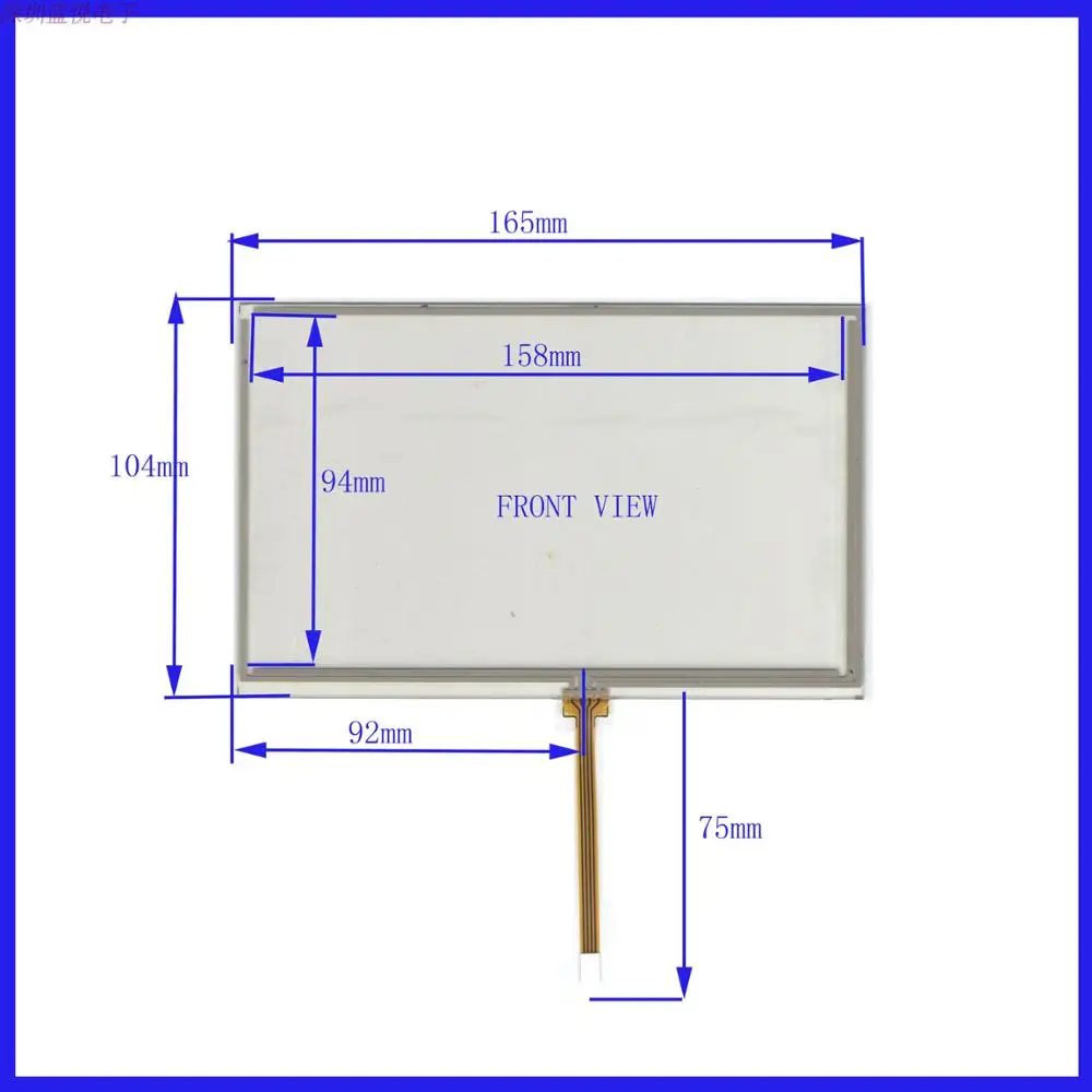 

XWT451 vehicle navigation, DVD handwritten screen, four wire resistance, 7 inches 165*104, good quality and sensitive