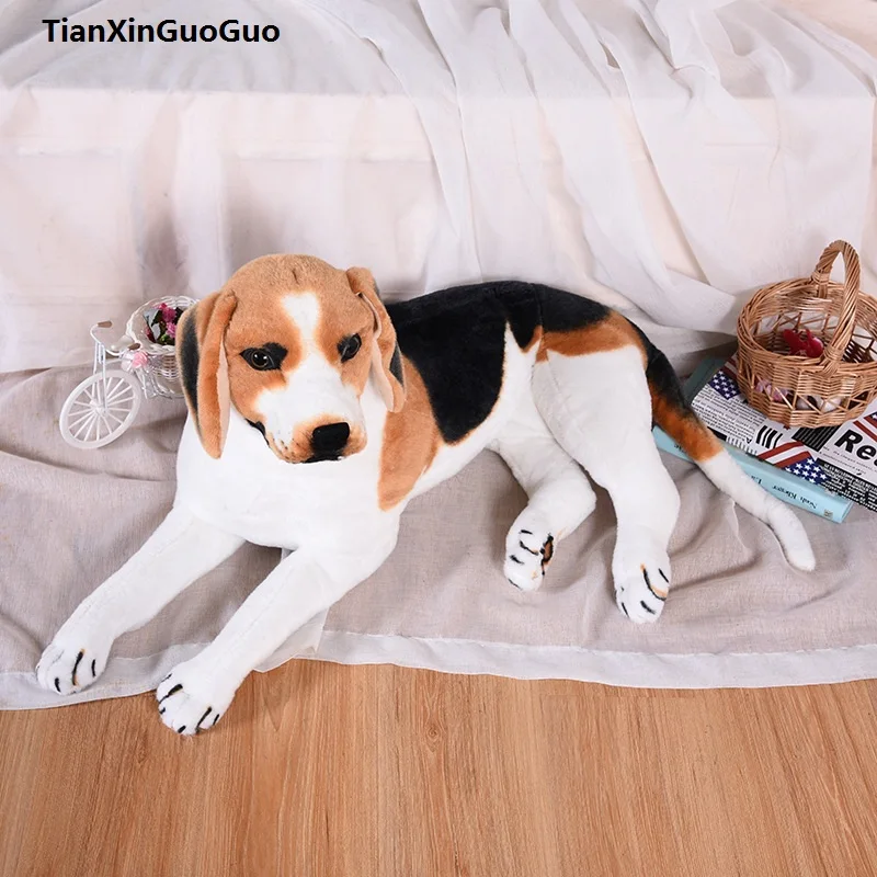 

large 70cm lovely prone beagle plush toy soft doll throw pillow birthday gift h2329