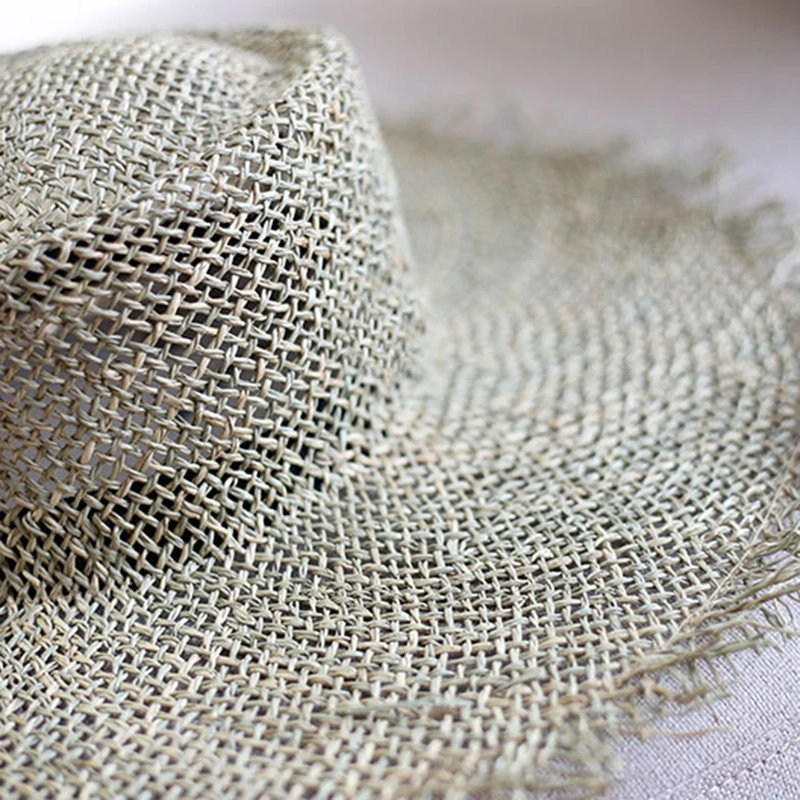 2019 New fashion women Sun hat Breathable straw Visor hats casual summer wide brim beach hat Unisex Jazz straw hat outdoor