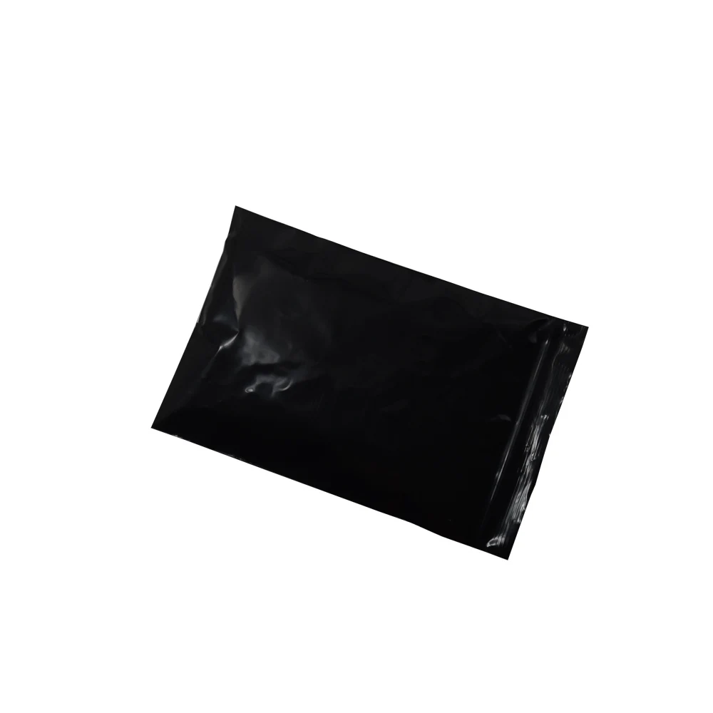 

10*15cm Resealable Black Zipper Ziplock Opaque Plastic Packaging Bag 200pcs/lot Grip Seal Reusable Grocery PE Storage Bag