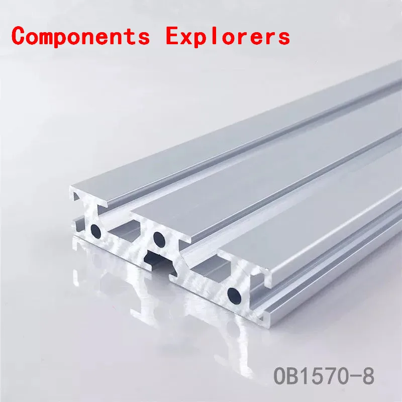 Arbitrary Cutting 1000mm 1570 European Standard Aluminum Extrusion Profile Silvery Or Black Color