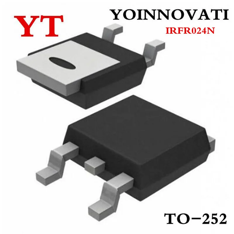 Imagem -02 - Dpak Mosfet N-ch 55v 17a ic Melhor Qualidade. 100 Peças Lote Irfr024n Fr024n Irfr024npbf Para252