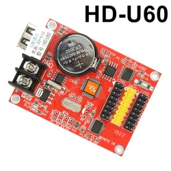 HD-U60 USB Led Control Card U-disk Led Screen Controller 512*32 Pixels Wireless For P10 Scrolling Message Display Sign Board