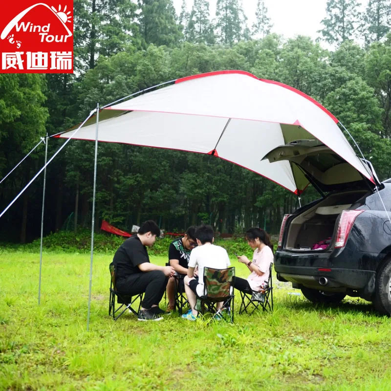 

High Quality Outdoor Portable Camper Trailer Self-driving Waterproof Awning Beach Canopy Aluminum Tent Large Gazebo Sun Shelter