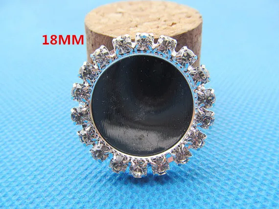 

50pcs White Rhinestone Flatback Round Copper Pendant Charm Finding,Base Setting Tray Bezel,fit 18mm Cabochon Picture Cameo