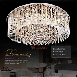 Modern Crystal LED Ceiling Lamps Japan Style Living Room Lights LED Crystal Lamp Bedroom Lamp Bird's Nest Design Lights