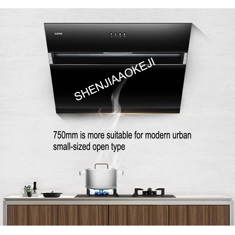 CXW-185-J515 cappa muro di Corrente Domestica a 220 V In acciaio inox di scarico fumo macchina di aspirazione Lato 185 W 1 PC