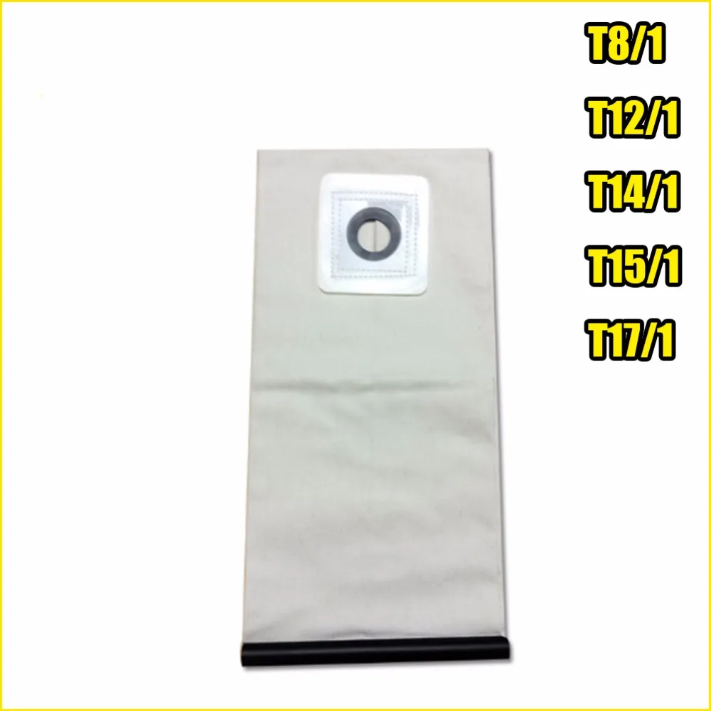 High quality Washable DUST Filter BAGS for KARCHER VACUUM CLEANER Cloth T8/1 T12/1 T14/1 T15/1 T17/1 Vacuum Cleaner parts