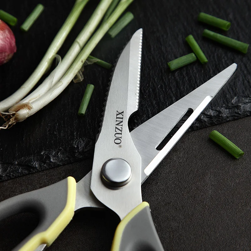 XINZUO Kitchen Scissors Knife Stainless Steel Multifunction Meat Fruit Fish Chicken Bone Cutter Shears Household Cooking Tools