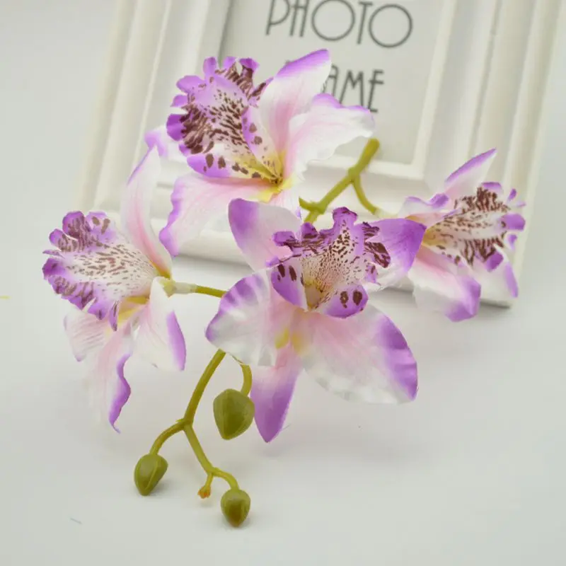 1pcs Wedding Phalaenopsis Butterfly Moth Orchid Fake Orchids Flower for Home Centerpieces Decorative Artificial Flowers