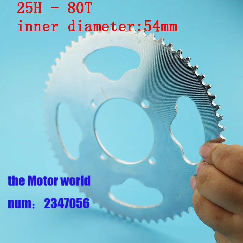 54mm 29mm 80 Tooth 25H Rear Chain Sprocket For 2 Stroke 47cc 49cc Engine Chinese Mini ATV Quad 4 Wheeler Pocket Bike Goped Scoot