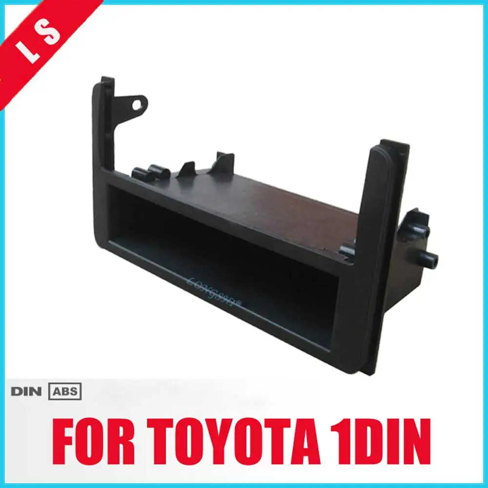 Single DIN Car Frame Panel for Toyota 1DIN Adapter CD Trim Panel Stereo Interface Dash Radio Fascia In Dash Mount Kit 1din