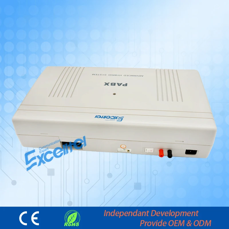 High capacity PABX/ CP1696-448 4 PSTN line 48 extension with PC software management -Greeting download