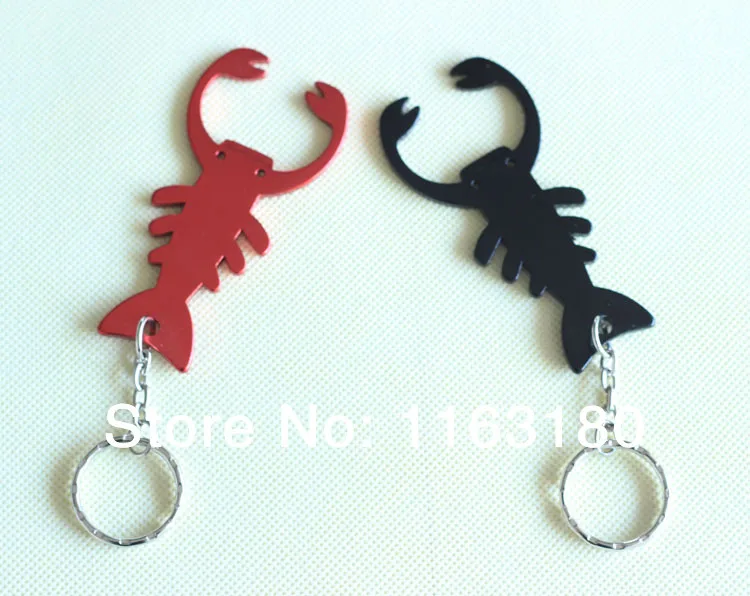 120 Pcs/lot  Lobster Alloy  Bottle Opener Can opener with Keyring Keychain Promotional Gift