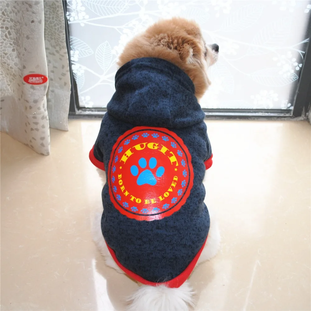 1pc Wool Fleece Dog Hoodie Soft Dog Clothes Autumn Winter Dog Hoodies Puppy Pet Clothes Yorkshire Terrier Teddy Sweater Cachorro