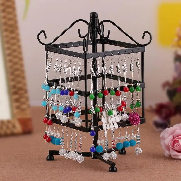 96 Holes Earrings Stud Necklace Jewelry Display Jewllery organization Multi-functional Metal Display Stand Holder