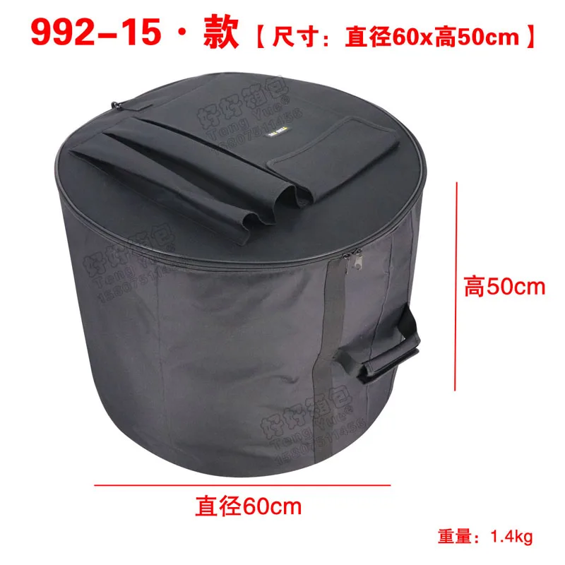 Professional Portable 22 24 Snare bass drum package bag cover box Dumb drum shoulders backpack black Carrying Case Drums Gig