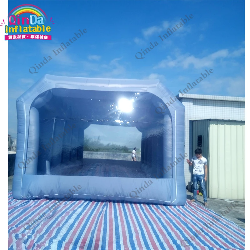 Free Shipping 10*5*3.5m Portable Cabins Inflatable Spray Booth Used Car Paint Booth For Sale